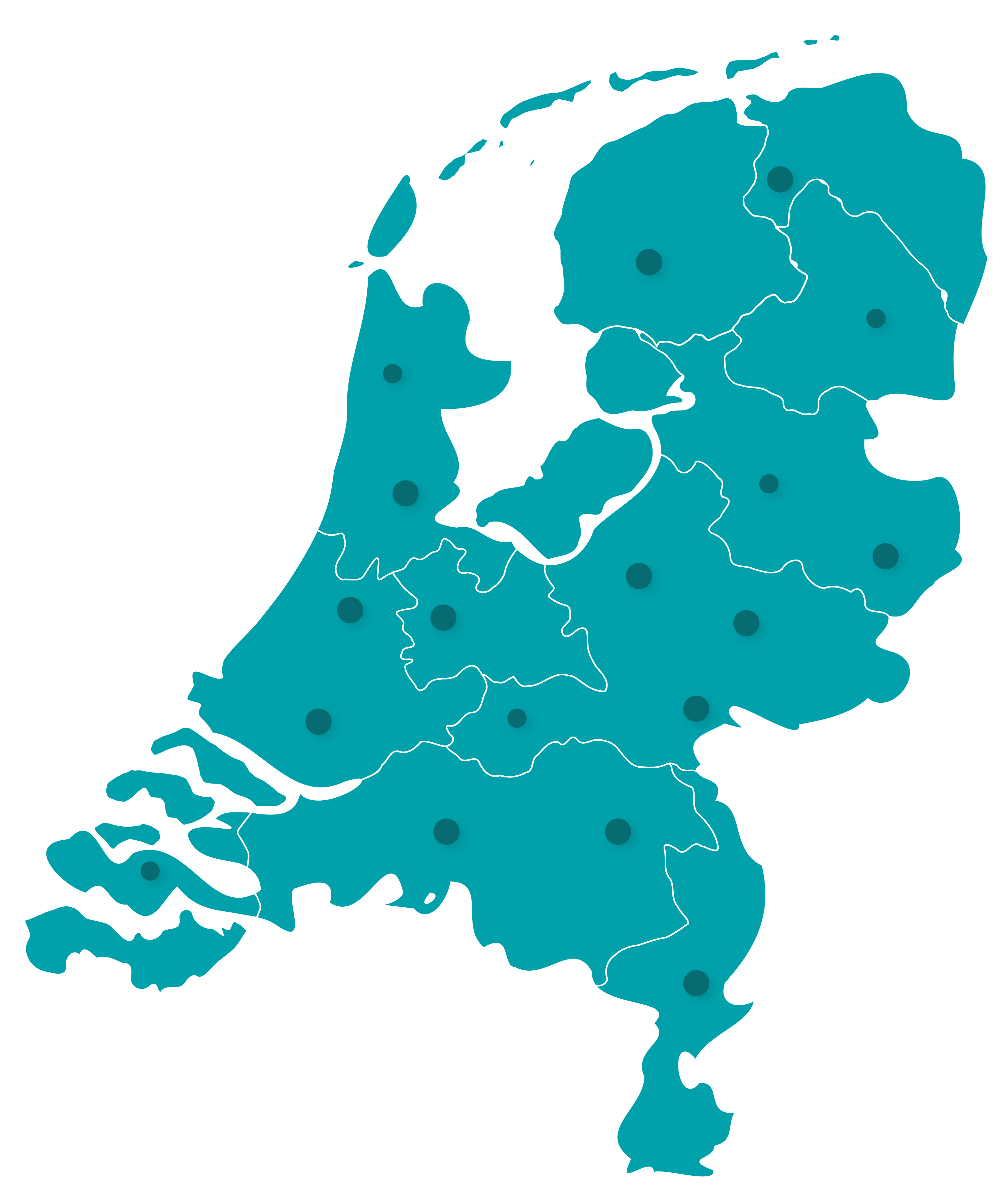 Plakservice verzorgingsgebied in heel Nederland
