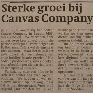 Sterke groei bij CanvasCompany