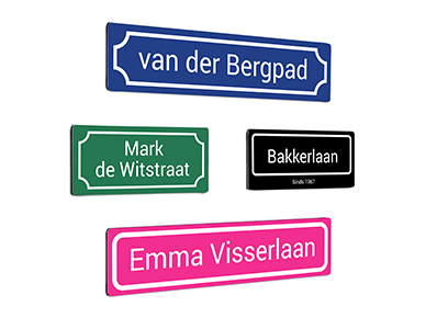 Straatnaambord prijzen